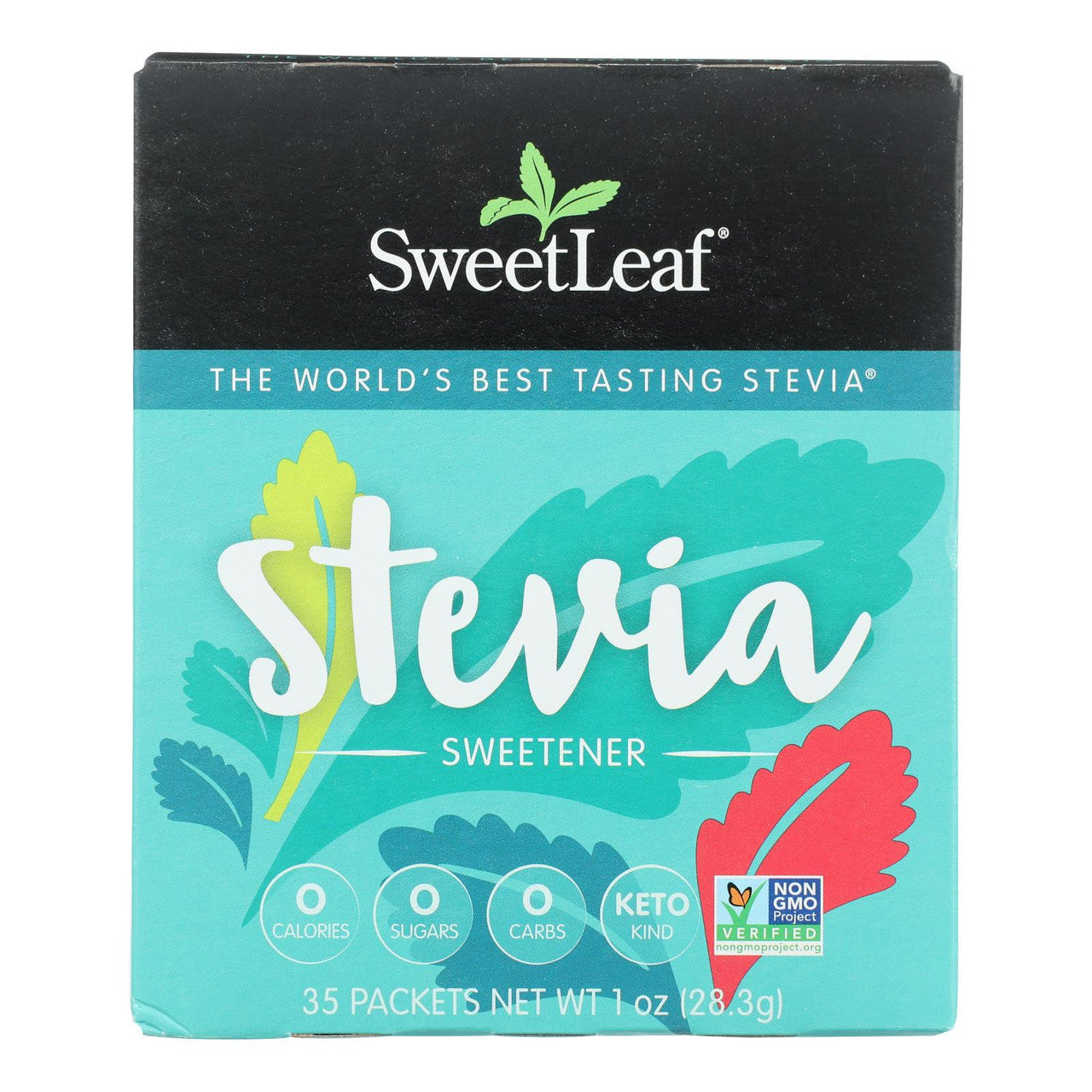 Sweetleaf Natural Stevia Sweetener, Zero Calories, 35 Packets